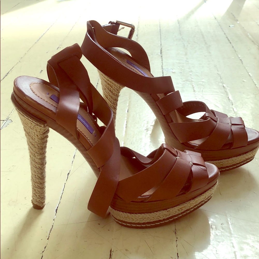 Ralph Lauren espadrille stilettos
